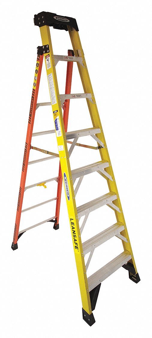 Stepladder 375 lb Load Cap. Fiberglass MPN:L7308