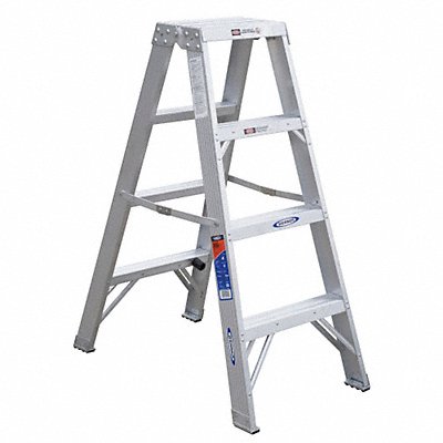 Twin Stepladder Aluminum IA 4 ft T370 MPN:T374