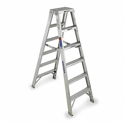 Twin Stepladder Aluminum IA 6 ft T370 MPN:T376