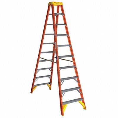 Twin Stepladder Fiberglass IA 10ft T6200 MPN:T6210