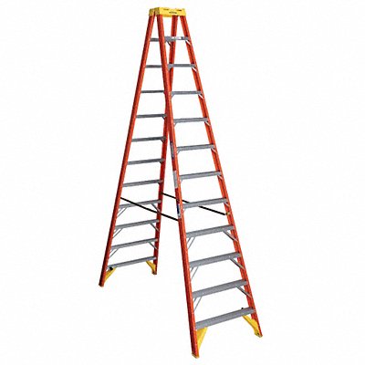 Twin Stepladder Fiberglass IA 12ft T6200 MPN:T6212