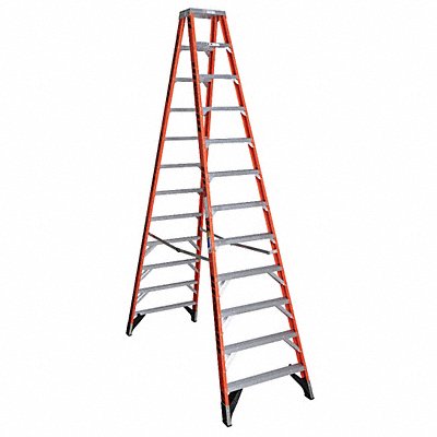 Twin Stepladder Fbrgls IAA 12ft T7400 MPN:T7412