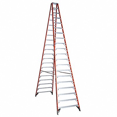 Twin Stepladder Fiberglass IA 20ft T7400 MPN:T7420