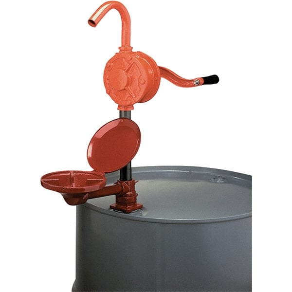 Hand-Operated Drum Pumps, Pump Type: Rotary , Ounces per Stroke: 4.00 , Strokes Per Gallon: 16.000 , Outlet Size (Inch): 1-1/4 , Material: Cast Iron  MPN:270021