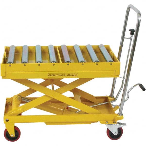 Mobile Air Lift Table: 660 lb Capacity, 12-1/2