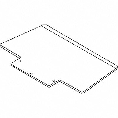 Nose Plate 18-1/2 W 9-1/2 D 350 lb. MPN:274167