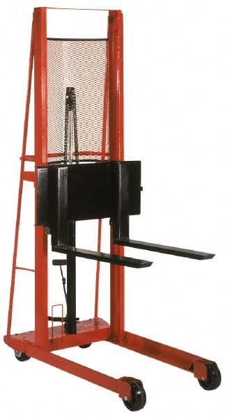 1000 Lbs. Load Capacity, 56 Inch Lift Height, Steel Stacker Manually Operated Lift MPN:260053