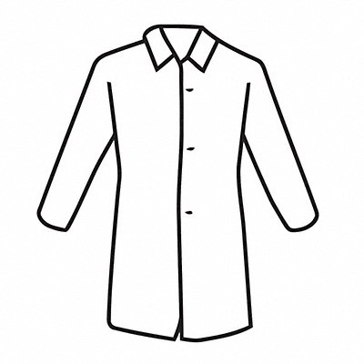 Disposable Lab Coat XL PP 22g PK30 MPN:3511/XL