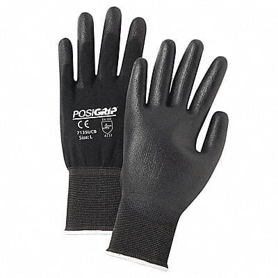 Coated Gloves PU Nylon Black 2XL PR PK12 MPN:713SUCB/2XL