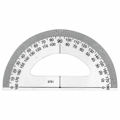 Manual-Reading Protractor Grad 1 deg MPN:3751