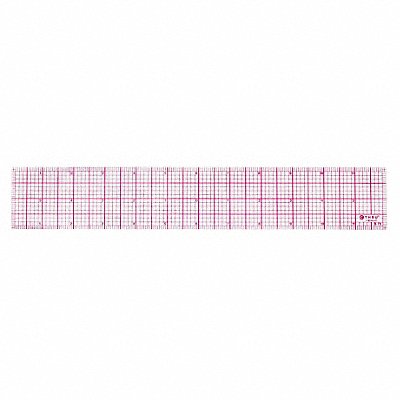 Ruler Plastic Lined 16ths 12in Transprnt MPN:B-70