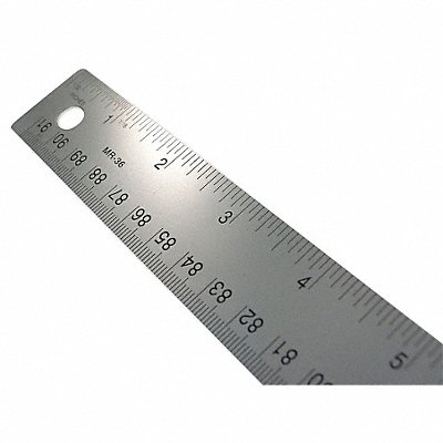 Ruler Metal 1st Inch 32nds - Rest 16ths MPN:MR-36