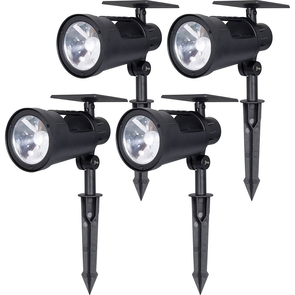 Landscape Light Fixtures, Type of Fixture: Solar Spot Light , Mounting Type: Ground , Lamp Type: LED , Housing Material: Plastic , Housing Color: Black  MPN:SR52AA34H-08