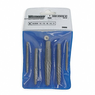 Screw Extractor Set 5pc HCS Pouch MPN:2RUR6