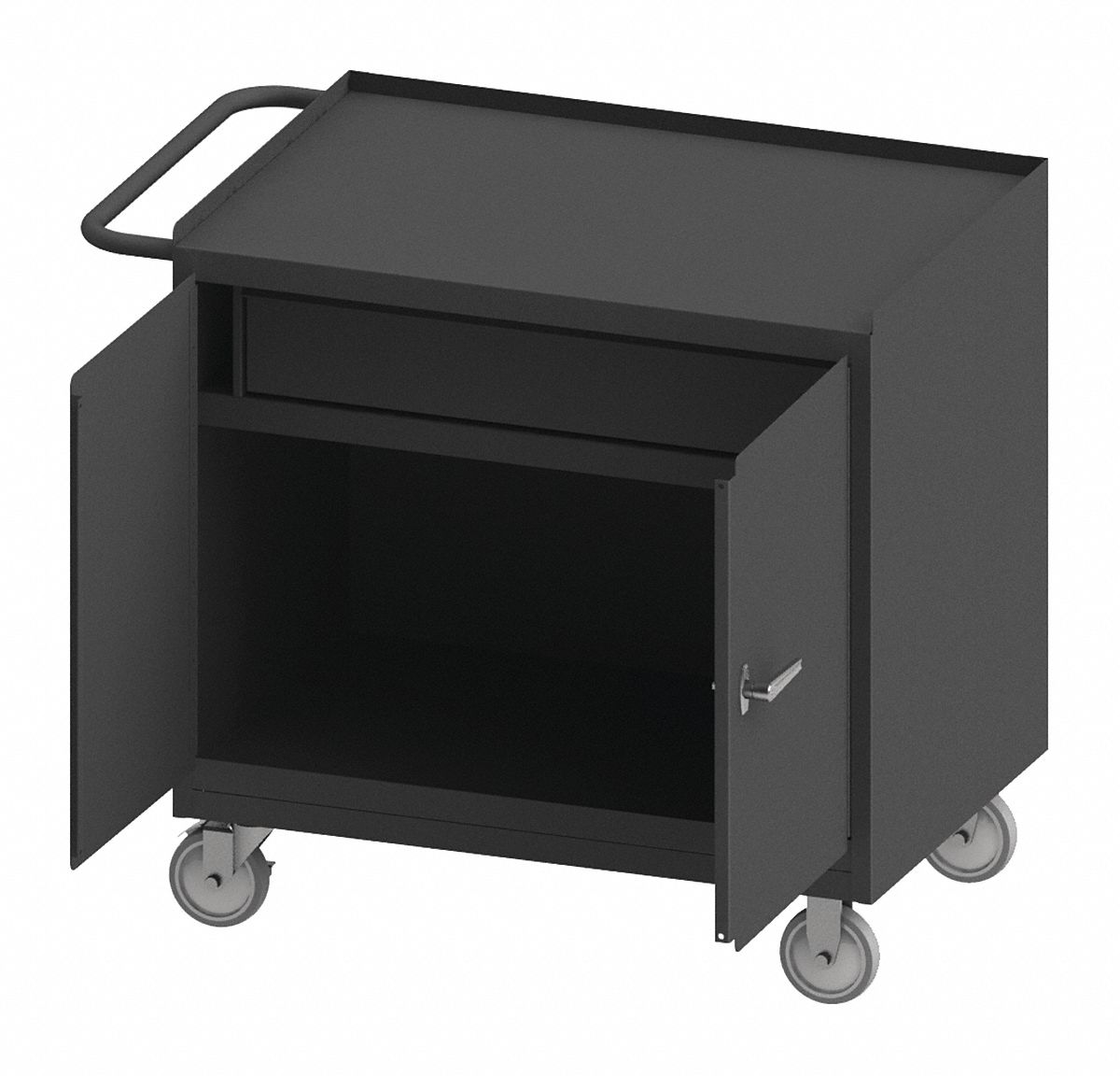 Mobile Cabinet Bench Steel 36 W 24 D MPN:31001DR-5PU-95W