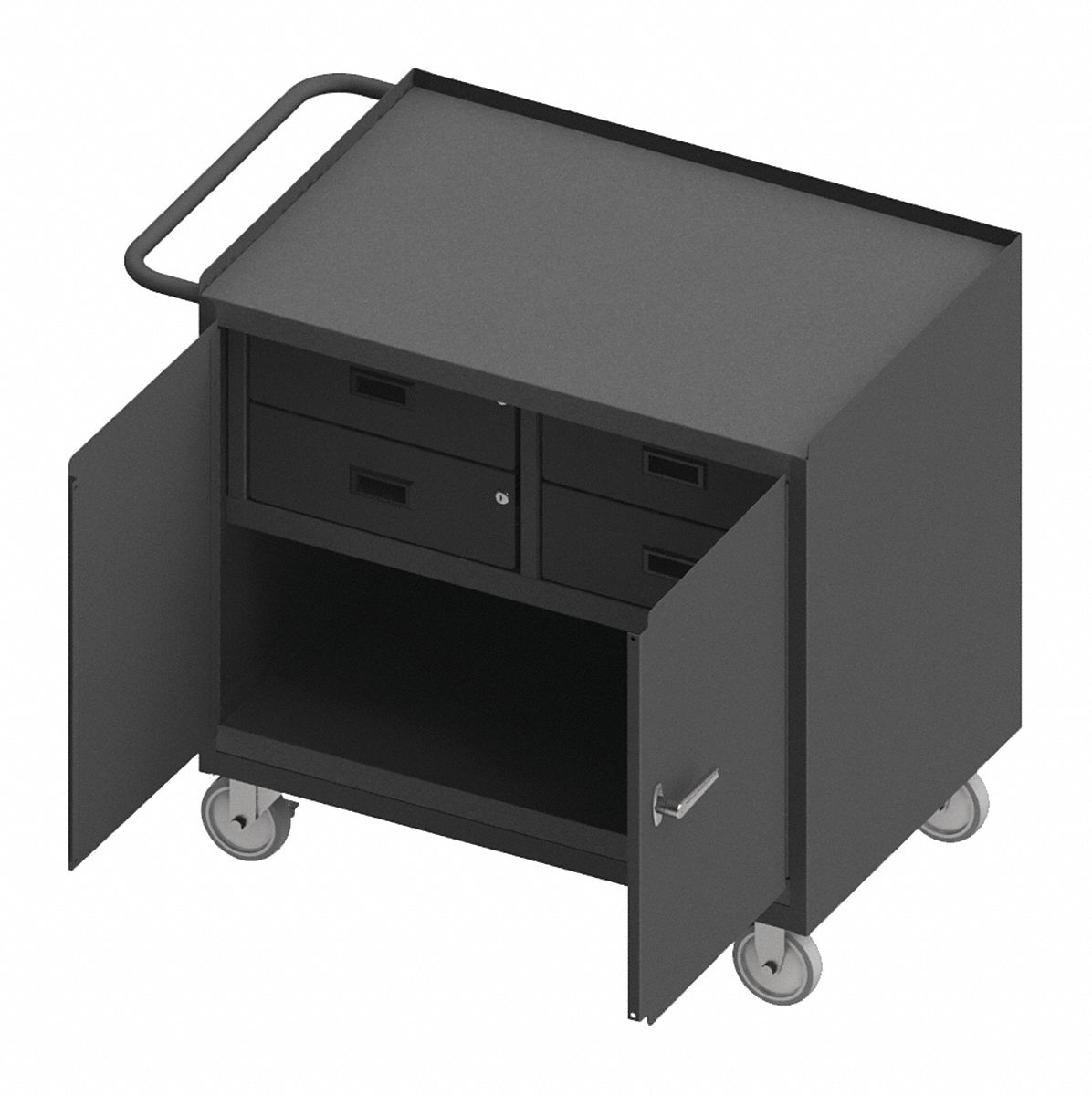 Mobile Cabinet Bench Steel 36 W 24 D MPN:3119-95W