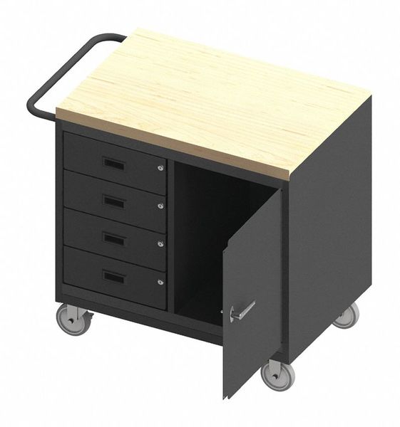 Mobile Cabinet Bench Maple 36 W 24 D MPN:3121-MT-95W