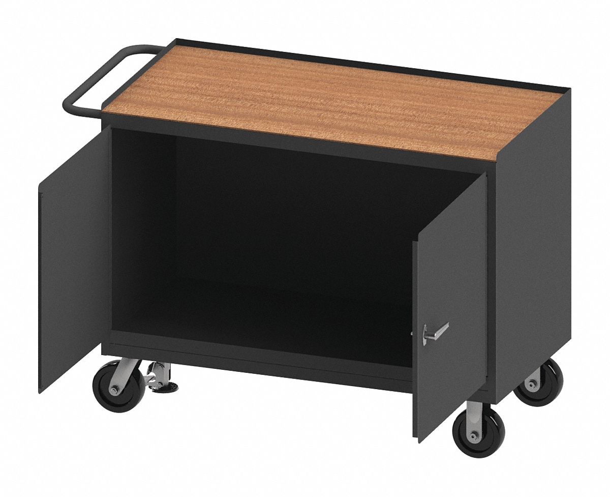 Mobile Cabinet Bench Hardboard 48 W 24 D MPN:3411-TH-FL-95W