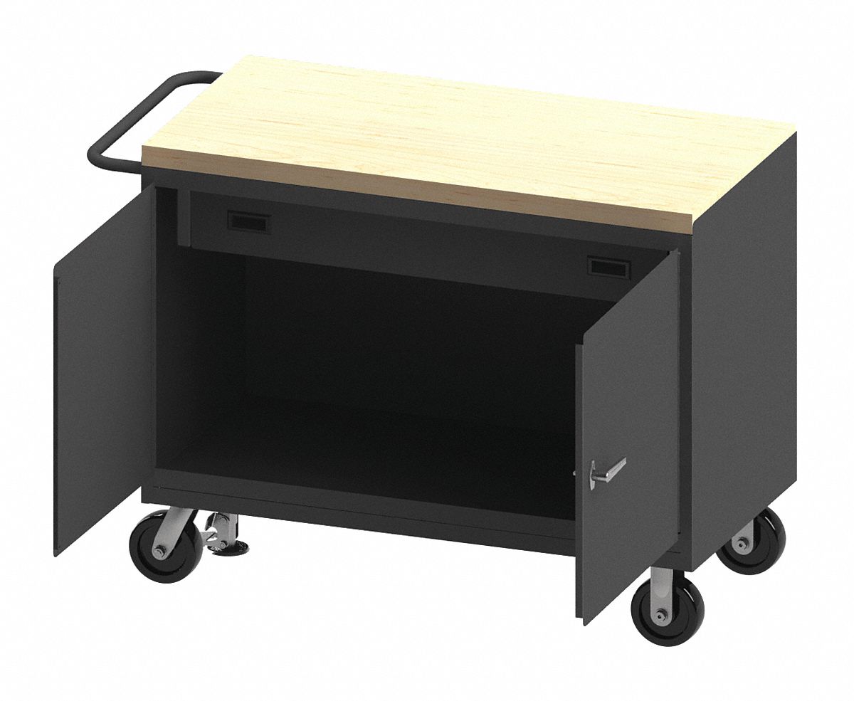 Mobile Cabinet Bench Maple 48 W 24 D MPN:3413-MT-FL-95W