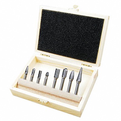 Carbide Bur Set Double Cut 1/4 . Shank MPN:20UH85