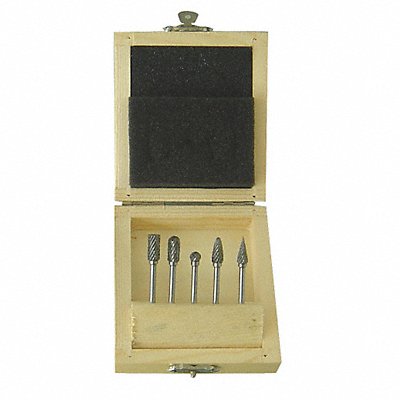 Carbide Bur Set Dbl Cut 1/8 5pcs MPN:2LYT5