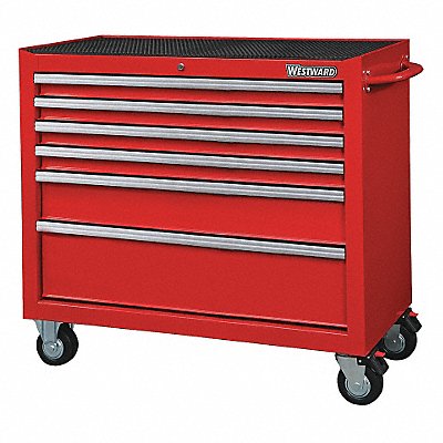 Rolling Tool Cabinet Red Heavy Duty MPN:32H852