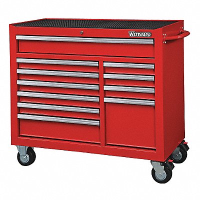 Rolling Tool Cabinet Red Heavy Duty MPN:32H855