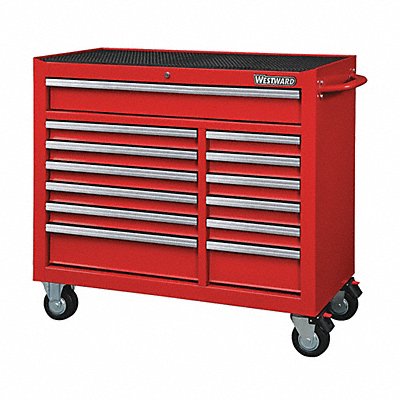 Rolling Tool Cabinet Red Heavy Duty MPN:32H891