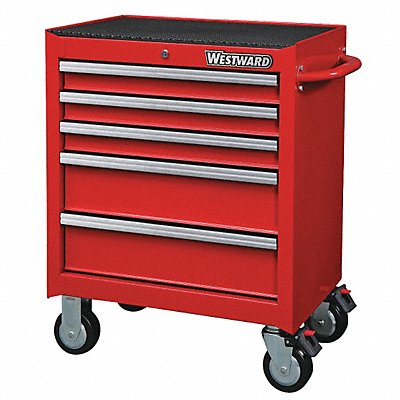 Rolling Tool Cabinet Red Heavy Duty MPN:32H894