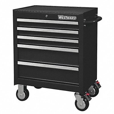 Rolling Tool Cabinet Black Heavy Duty MPN:32H895