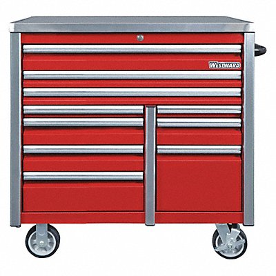 Rolling Tool Cabinet Red Ind Prem Duty MPN:49NR88