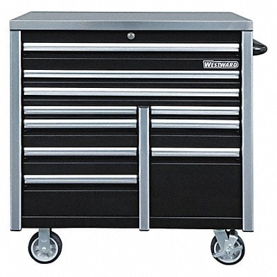 Rolling Tool Cabinet Blk Ind Prem Duty MPN:49NR89