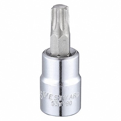 Socket Bit Steel 3/8 in TpSz T45 MPN:53YV90