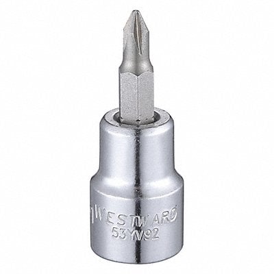 Socket Bit Steel 3/8 in TpSz #1 MPN:53YV92