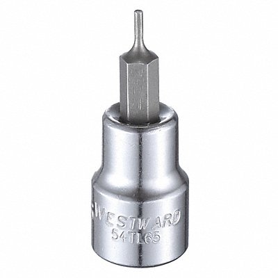 Socket Bit Steel 3/8 in TpSz 1/16 in MPN:54TL65