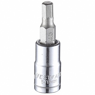 Socket Bit Steel 1/4 in TpSz 4.5 mm MPN:54TM09