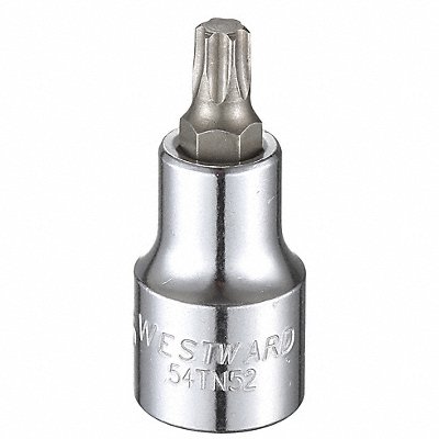 Socket Bit Steel 1/2 in TpSz T45 MPN:54TN52