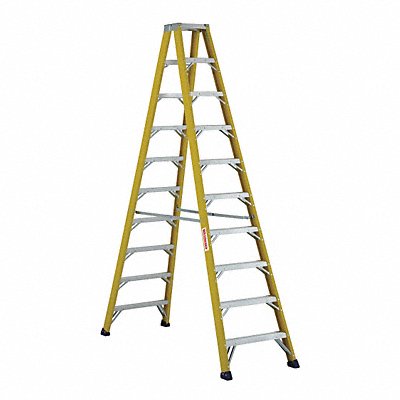 Twin Stepladder Fiberglass IAA 10 ft. MPN:44YY42