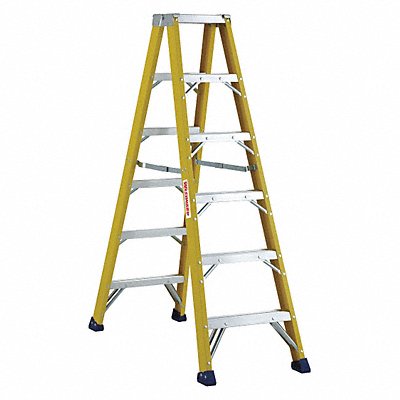 Twin Stepladder Fiberglass IAA 6 ft. MPN:44YY68