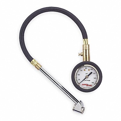 Dual Foot Tire Press Gauge 0 to 160 psi MPN:2HKX2