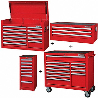 Rolling Cabinet Intermediate Side Red MPN:361LP0