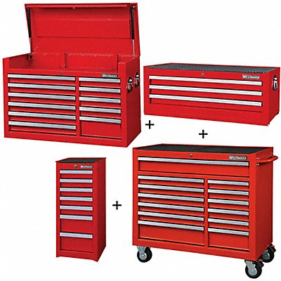 Rolling Cabinet Intermediate Side Red MPN:361LP3