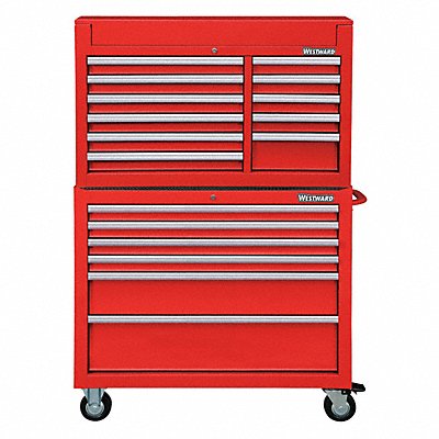 Red Heavy Duty Tool Chest/Cabinet Combo MPN:7CX90