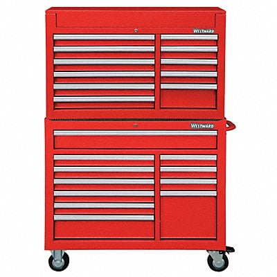 Red Heavy Duty Tool Chest/Cabinet Combo MPN:7CX91