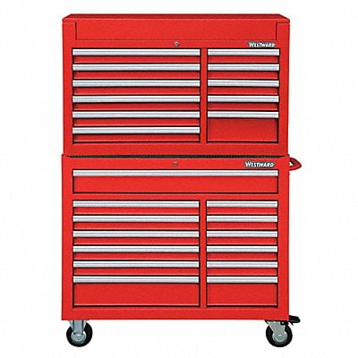 Red Heavy Duty Tool Chest/Cabinet Combo MPN:7CX92