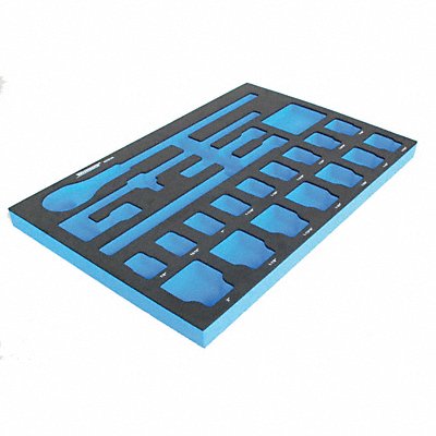 Black/Blue Tool Storage Foam Inserts EVA MPN:6ZGU5