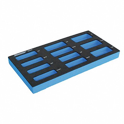 Black/Blue Tool Storage Foam Inserts EVA MPN:6ZGU7