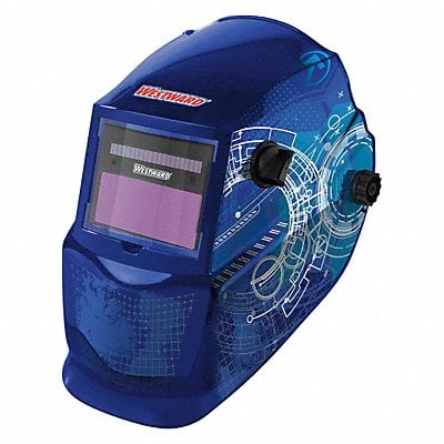 Auto Dark Welding Helmet 4 9-13 Blu/Wh MPN:22XX44