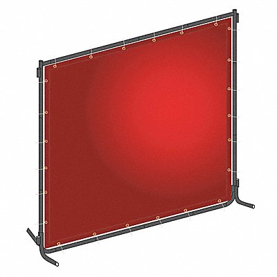 J4041 Welding Screen 4 ft H 6 ft W Red MPN:22RN71