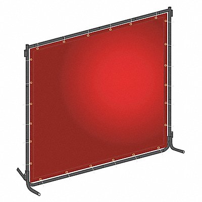 J4042 Welding Screen 6 ft H 6 ft W Red MPN:22RN72